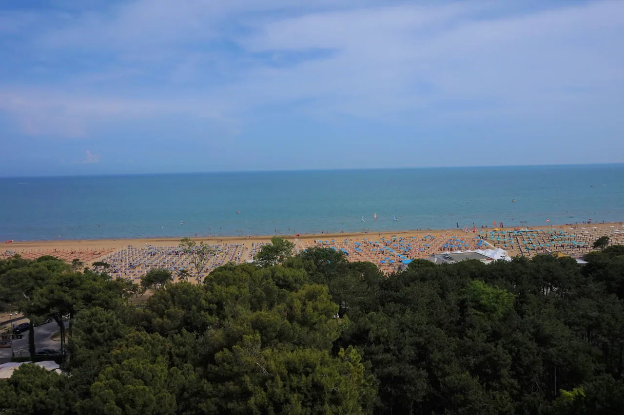 Panorama sul mare di Lignano